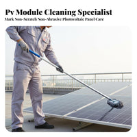 Custom Design Photovoltaic Panel Cleaning Tool Lightweight Solar Panel Cleaning Mop Sturdy Extension Pole Dust Mop Streak-Clear for Maintenance Crew, Homeowners, Professional Cleaners, Rooftops, House Exterior, Glass Panes, Ceilings