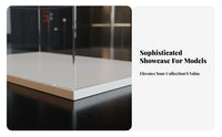 Acrylic Display Box High See-Through Quality Clear Acrylic Display Case Sturdy Construction Transparent Showcase Case for Collectors