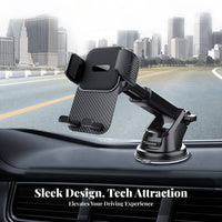 Suction Holder Car Ph Single Mount 360° Rotation Dashboard Ph Single Holder Mobile Accessory Stable Hold Universal Compatibility