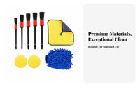 13 Pieces Car Detailing Brush Set Versatile Car Wash Accessories Kit Scratch Auto Interior Cleaning Kit for DIY Cleaners