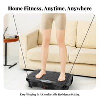 Adjustable Speed Vibration Plate Machine Powerful Engine Whole Body Vibration Machine Anti-Slip Surface Vibrate Fitness Platform Compact Design for Home Exercisers, Adults, Seniors, Workout, Indoor, Living Room
