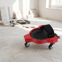 Kneeling Work Cart Padded Creeper with Knee Platform Rolling Knee Pad Mobile Kneel Wheeler Heavy-Duty for Tile Contractors