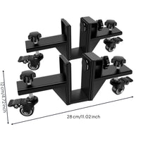 2 Pieces Door Installation Door Carrier Clamp-on Doors Carrier with Wheel Rolling Hardware for Home Improvers, Home Remodeling