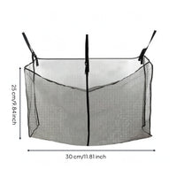 accessibleTop Pool Buoyant Storage Bag Rectangular Hanging Pool Toy Bag Roomy Lightweight for Fence