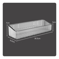 Transparent Adhesive Wall Shelf Clear Bathroom Organizer Waterproof Wall Mounted Shelf Compact for Vanity