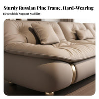 Curved Sectional Sofa Italian design Curved sectional Sofa Light Luxury Living Room Furniture for Homeowners, Families, Villa, Spacious Apartment, Lobby