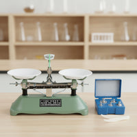 Mechanical Balance with Weights No Power Classroom Tray Balance Mechanical Laboratory Scale Tabletop Accurate for Teachers