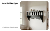 European Design 1:12 Scale Floating Shelf Realistic Detailing 1:12 Scale Display Rack Easy Installation Dollhouse Floating Shelf Versatile Design for Hobbyists, Miniature Scene Building