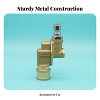 Cleans Hard-to-Reach Areas 1/4 Inch Quick Connect Adapter Heavy Duty Quick Connect Angle Adapter Long-Lasting Brass and Stainless Steel 180 Degree Angle Connector 4500 PSI Rated for Car Detailers