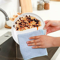 Oil Resistant Microfibre Dish Cloths, 30x30 cm Microfibre Towel, Weave for Dishes Cookware Glass Surfaces and Countertops