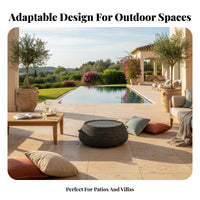 4 Pieces All-Weather Woven Sofa and Armchair Collection Deep Seating paded Rope Sofa Set High-Resilience Sponge exteriordoor Furniture Water pads for Homeowners, Hospitality Businesses, Property Managers, Patio, rearyard, Garden, waterside