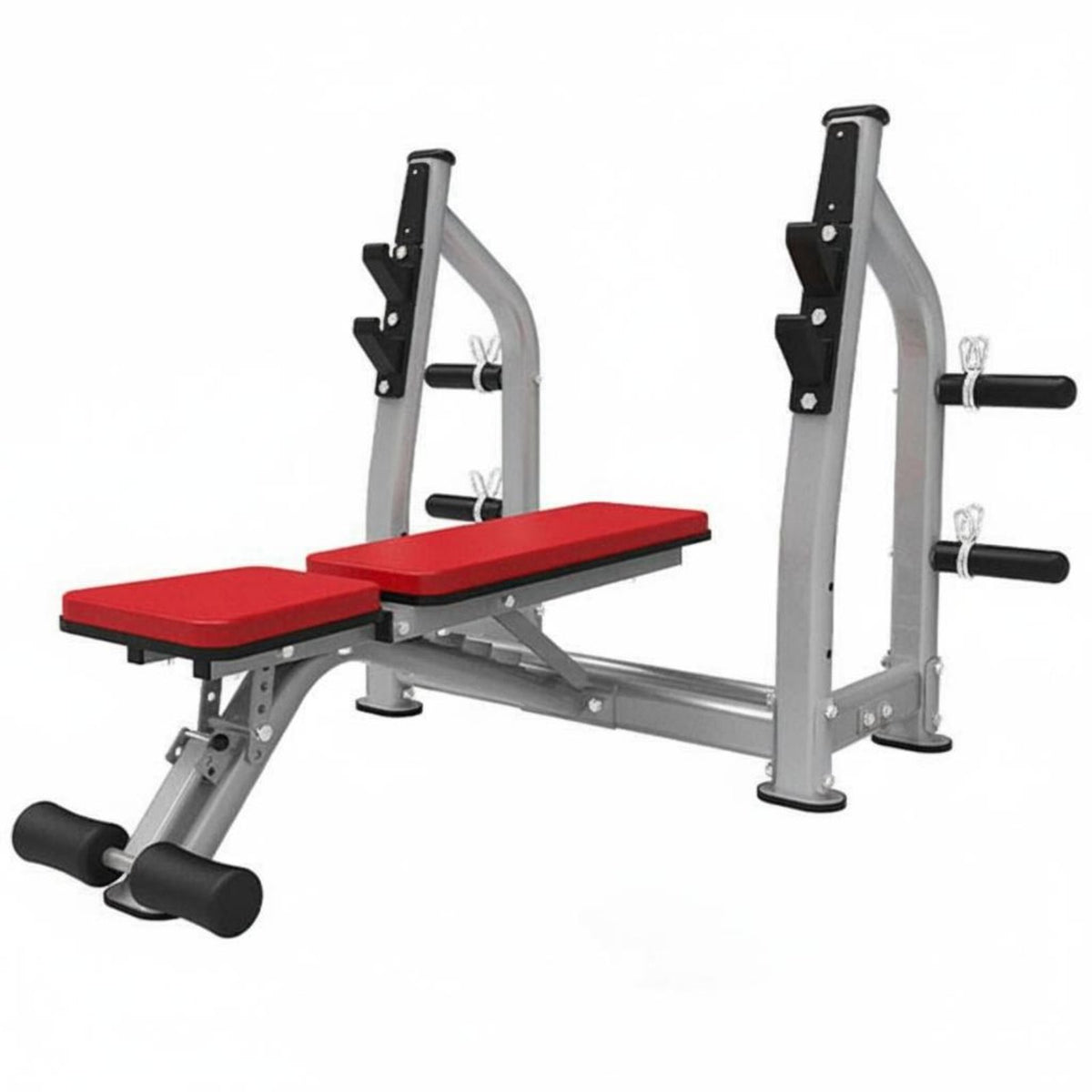 Commercial Grade Barbell Rack Stand Heavy Duty Adjustable Bench Press Rack 400KG Load Capacity Incline Decline Workout Bench Solid Construction for Weightlifters, Bodybuilders, Home Gym