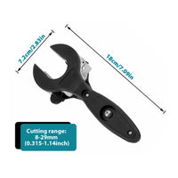 Ratcheting Pipe Cutter Adjustable Copper Pipe Cutter Ergonomic Tool for Tight Areas
