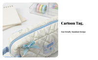 Bowknot Stationery Case Versatile Large Capacity Pencil Case Large Capacity Pen Bag for School