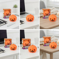 Squeezable Pumpkin Stress Ball Soft Halloween Stress Ball Orange Jack-O'-Lantern Press Toy Slow-Rising for Desk