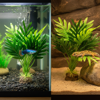Artificial Aquarium Plants for Fish Tank Decoration and Reptile Habitats
