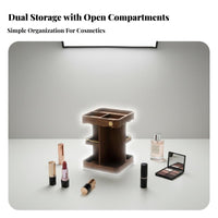 Multitier Design Tiered Makeup Display Space-Saving Tiered Storage single-tier Multifunctional Cosmetic Organizer Large Capacity for Students, Teenagers, Office Workers, Dressing Table, Countertop, vanity table, Bedroom