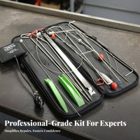 Professional Grade Emergency Car Opening Kit Multifunctional Air Spacer Pump Tool Kit Sturdy Long Reach Grabber Tool Set With Storage Bag for Roadside Assistance Personnel, Locksmiths, Auto Repair Shop, Garage