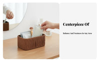 Divided Woven Storage Container Rattandesign Multi-Compartment Organizer
