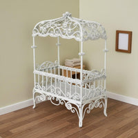 Dollhouse Birdcage Model European Design Miniature Birdcage Stand DIY Project Miniature Wrought Iron Bed for Collectors, Hobbyists, Diorama