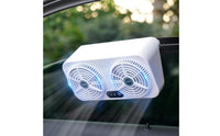 3-Speed Adjustable Car Window Exhaust Fan Reduces Heat Buildup Vehicle Air Circulator Easy Installation Window Mounted Cooling Fan Quiet Operation for Commuters