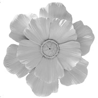 Floral Wall Art Decor Carved Floral Wall Decoration Easy to Hang Resin Flower Decor for Entryway