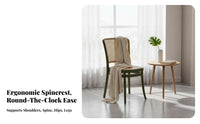 Stackable Cane Back Side Chair Vintage Design Home Seating Century-Century Modern Design Household Furniture Breathable Backrest for Homeowners, Restaurant Owners, Interior Decorators, Dining Room, Kitchen, Cafe