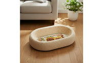 Long-Lasting Oval Cat Scratching Nest Materials Oval Cat Scratcher Bowl Easy to Clean for Large Cats