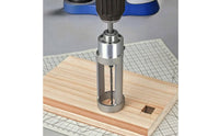 Metal Square Hole Drill Adapter Compact Square Hole Drill Bit Adapter Easy Installation Mortising Attachment with Bracket Accurate for Woodworkers, Carpenters, Woodworking, Cabinet Making, Workshop