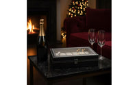 Leather Watch Display Case Velvet-Lined Watch Box with Glass Lid Dustproof Sturdy for Collectors, Dresser, Closet