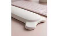 Silicone-Filled Keyboard Wrist Rest Rounded Profile Padded Hand Rest Raised Ends Computer Accessory Soft-Feel