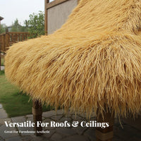 Artificial Thatch Roofing Realistic Look Synthetic Straw Roof High Simulation Simulated Thatch Panel for Landscape Designers, Bamboo Bar, Resorts