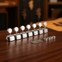 6 Pieces Guitar Tuning Machines Replacement Guitar Machine Heads Hardware Metal for Guitarists