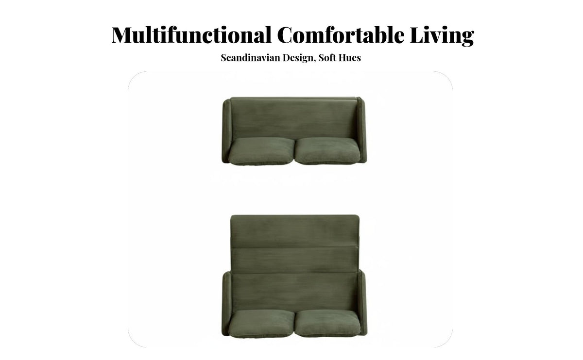 Space-Saving Armless Folding Sofa Bed Foldable Design transformable Seating Removable and cleanable Cover Futon Couch Lowsilhouette for Apartment Dwellers, Homeowners, Young Adults, Small Spaces, Living Room, Bedroom, Home Office
