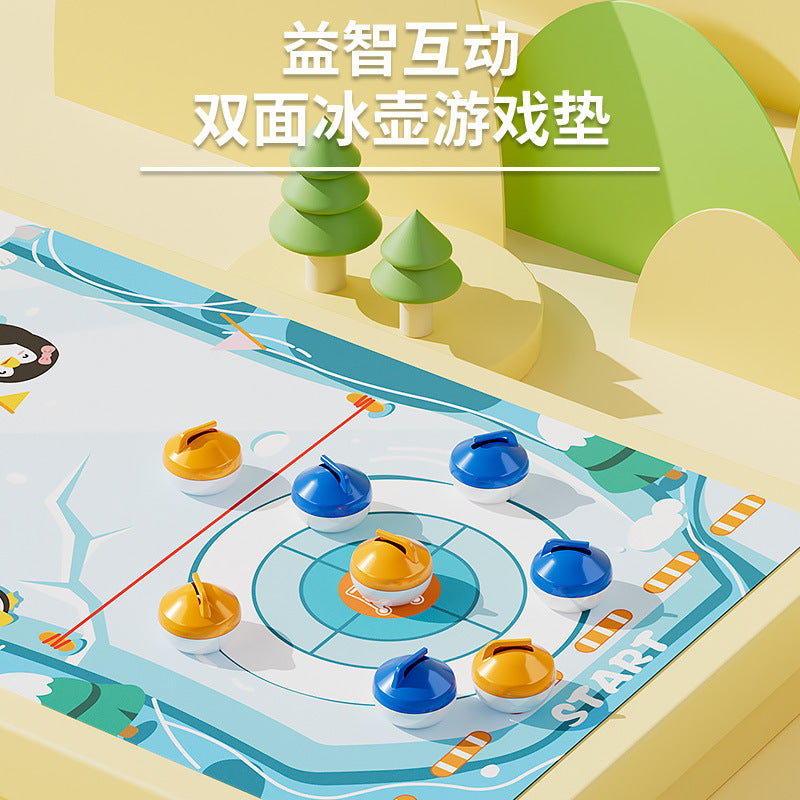5-in-1 Tabletop Ice Hockey Game Set for Kids Interactive Play
