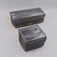 Foldable Makeup Storage Box Combination Portable Makeup Pouch Insert Construction Clear Lid Cosmetic Organizer for Travel