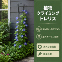 Metal Plant Trellis 65cm, Iron Fence, for Clematis, Climbing Roses, Home Gardening, Outdoor Installation, Easy Assembly