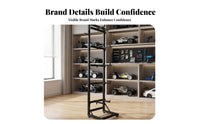 RC Car Display Rack Horizontal Arms Rc Car Stand Upright Display Stand Black Rectangular Base