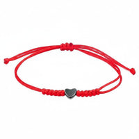 Handmade Heart Bracelet Adjustable Woven Durable String for Daily Wear