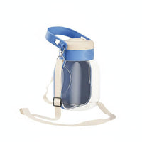Portable Dog Water Cup with Strap Foldable Pet Water Bottle Wide Mouth Travel Bowl for Outdoor