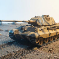 1:32 Tiger Ruler Tank Model Diecast Metal Construction German Tiger Two Model Highly Detailed 1/32 Scale Heavy Tank for History