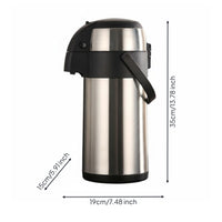 Air Pump Insulated Jug  Large Capacity Hot and Cold Water Pot Double Wall Insulation Household Storage