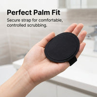 Exfoliating Gloves with Strap for Women, Reusable Rubber Material Bath Mitt for Adults, Deep Cleansing Scrubber, Back Glove