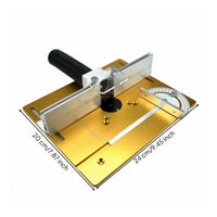 Router Table Insert Plate with Fence Precision-Engraved Router Table Insert Plate Low-Profile Carpentry Tool for Hobbyists, Workshops
