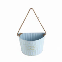 Vintage Wall Planter Detachable Hook Wall Mounted Metal Planter Pot Vintage Iron Hanging Bucket for Gardeners, Balcony