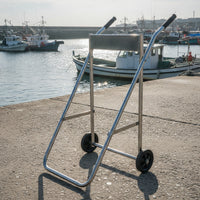 Stainless Steel Outboard Motor Trolley Foldable Outboard Motor Cart Portable Corrosion-Resistant for Workshop