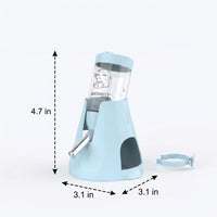Small Animal Water Bottle and Dispenser, Non Drip Water Bottle with Steel Bead, 80ml Hamster Bottle for Chinchilla, Guinea Pig, Ceramic Bracket Mount