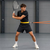 Tennis Training Strap Singlemonolithic Practice Tool with Elastic Cord Wear-Resistant Sport Equipment for Pre-Match Routines