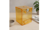 Easy to Install Bird Bathing Box Safe Plastic Transparent Bird Bath Pet Supply for Parakeets