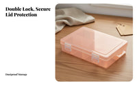 8 Compartment Plastic Organizer Transparent Body 8 Grid Plastic Organizer